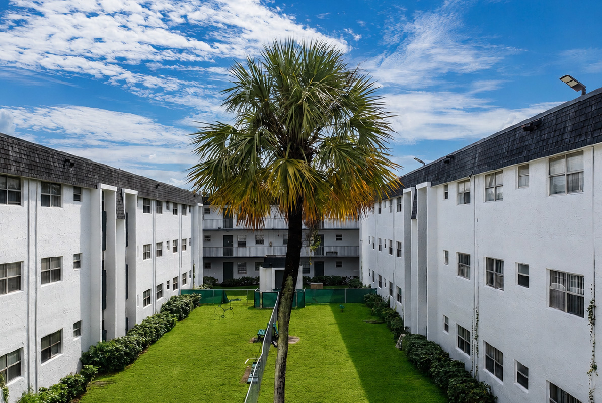 Dog park at Parc Place apartments
